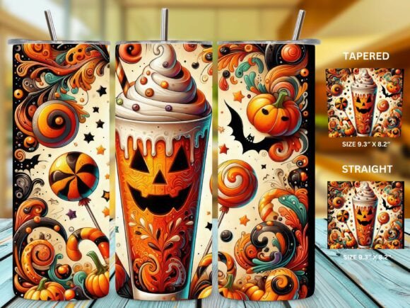Download Spooky Halloween Coffee Tumbler Wrap - Tumbler wrap Collection