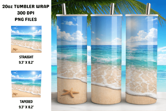 Download Coastal Sea 20oz Tumbler Wrap - Tumbler wrap Collection