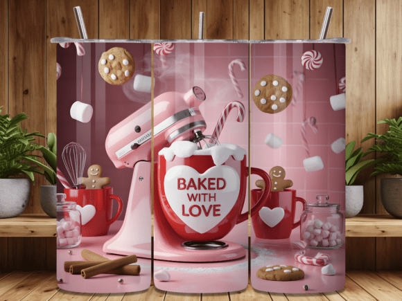 Download Baked Love Kitchen Mixer Tumbler Wrap - Tumbler wrap Collection