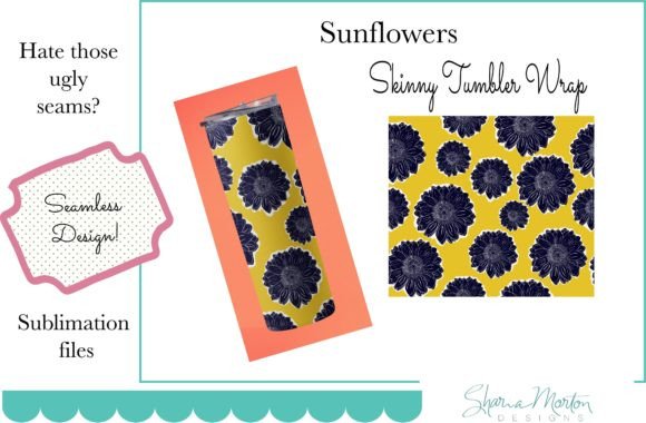 Download Sunflower Sublimation 20 Oz Tumbler Wrap - Tumbler wrap Collection