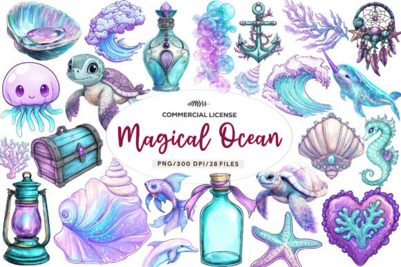 Download The Magical Ocean Sublimation Bundle - Premium Resources