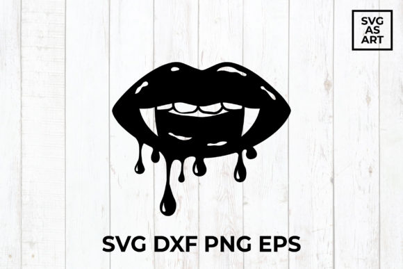 Download Vampiric Dripping Lips SVG - Lips Collection