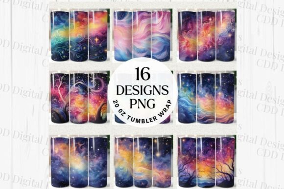 Download 16 Watercolor Tumbler Wraps Bundle - Tumbler wrap Collection