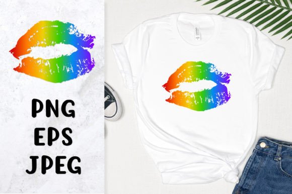 Download Rainbow Lips Sublimation. LGBT Pride - Lips Collection