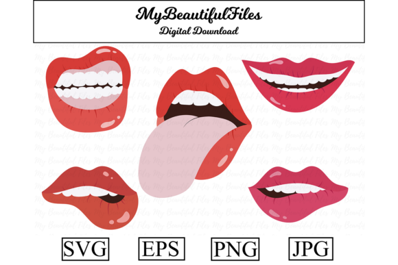 Download Lips Clipart Bundle - Lips Collection