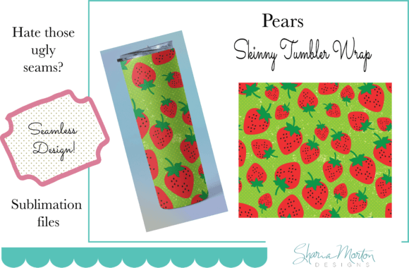 Download 20 Oz Tumbler Wrap Strawberries - Tumbler wrap Collection