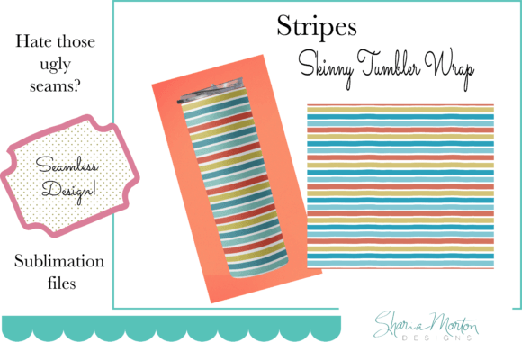 Download 20 Oz Tumbler Wrap Stripes Sublimation - Tumbler wrap Collection