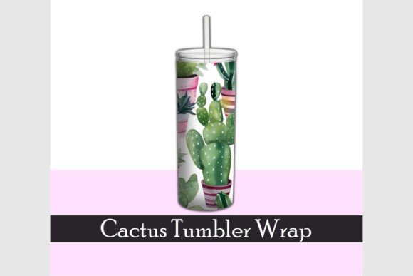 Download Cactus Watercolor Tumbler Wrap - Tumbler wrap Collection