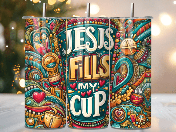 Download Boho Abstract Jesus Coffee Tumbler Wrap - Tumbler wrap Collection