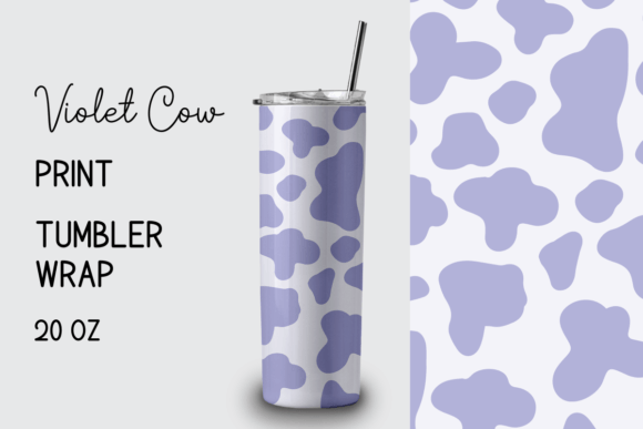 Download Violet Cow Print Tumbler Wrap 20 Oz - Tumbler wrap Collection