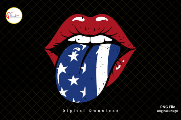 Download American Flag USA Patriotic Lips PNG - Lips Collection