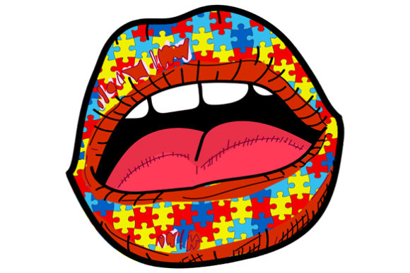 Download Autism Lips Sublimation Design - Lips Collection