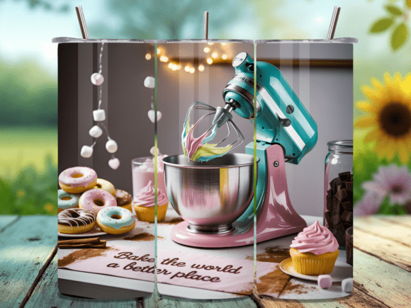 Download Pink Baking Kitchen Mixer Tumbler Wrap - Tumbler wrap Collection